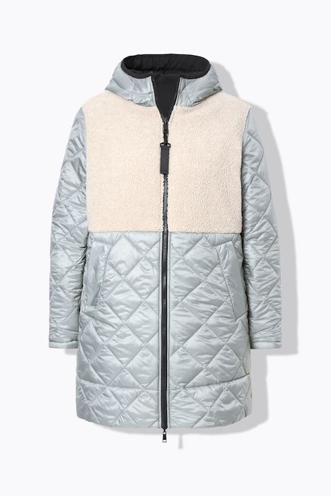 Wendejacke aus Softshell, wasserabweisend, Kapuze