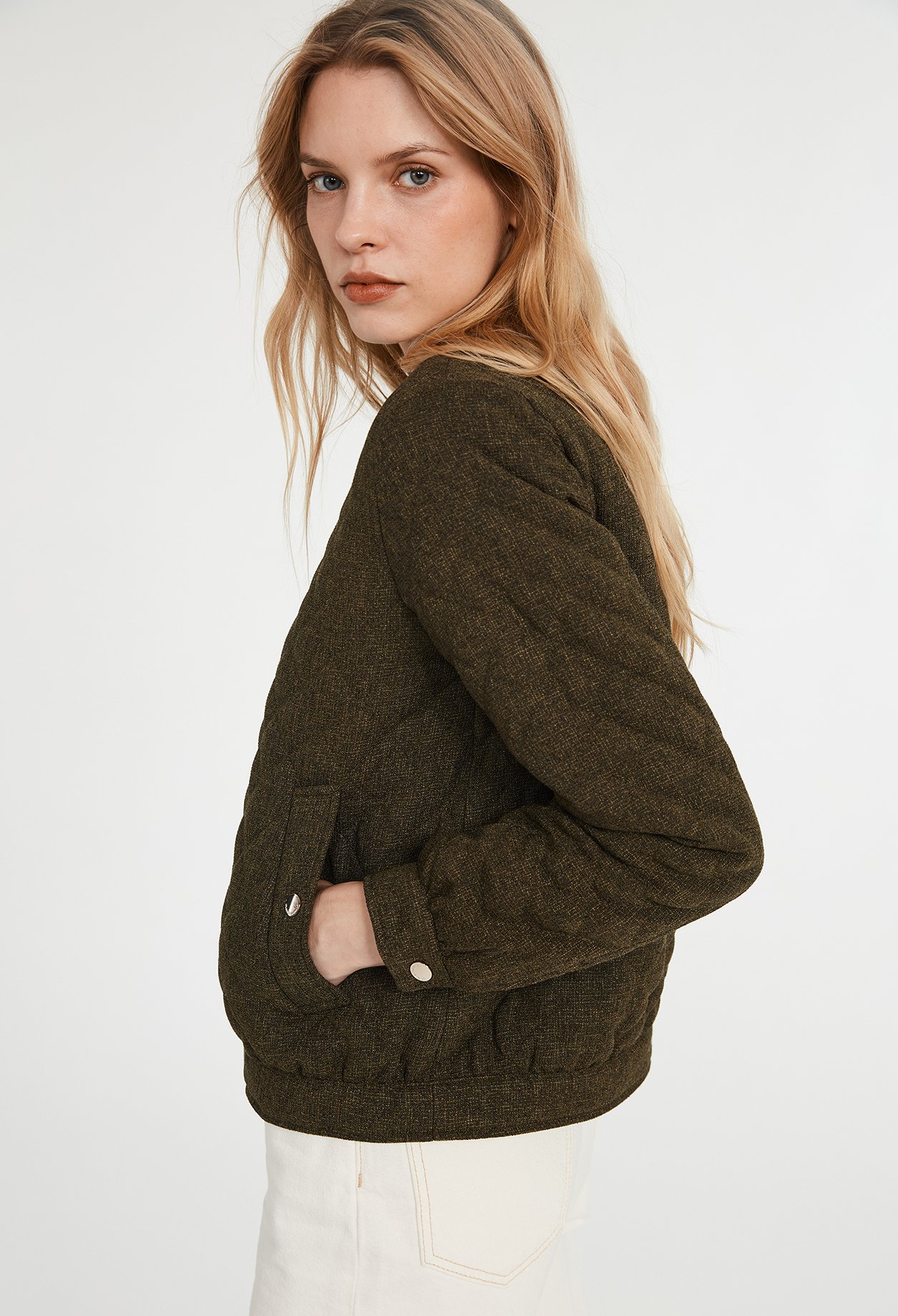 Blouson teddy matelasse