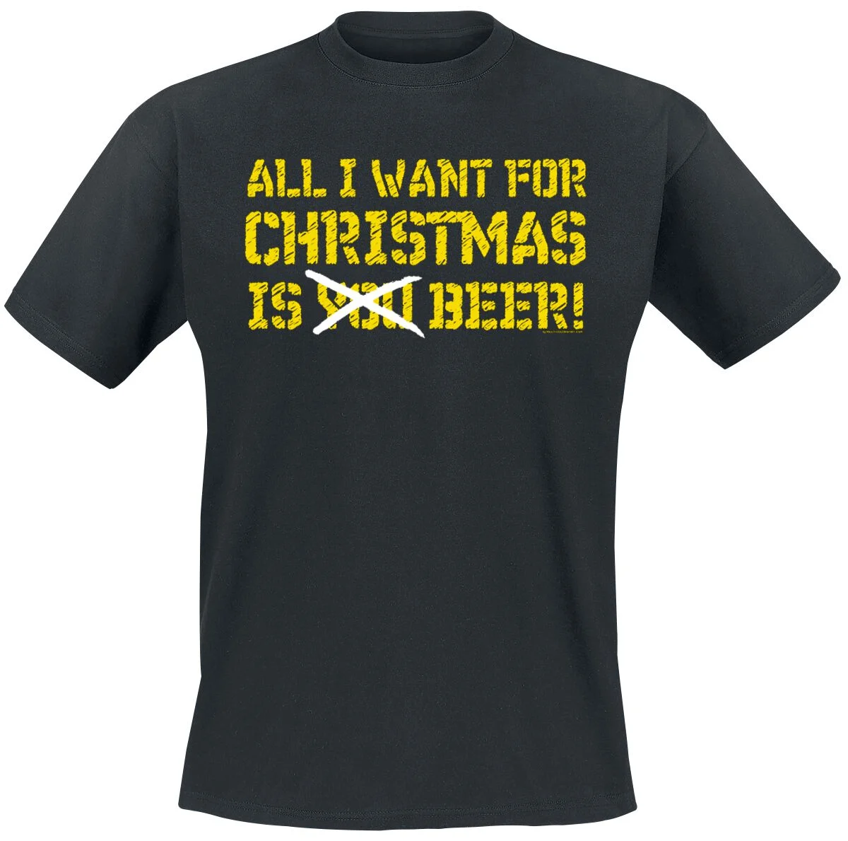 All I Want For Christmas Is Beer | Alcohol & Party T-Shirt Manches courtes