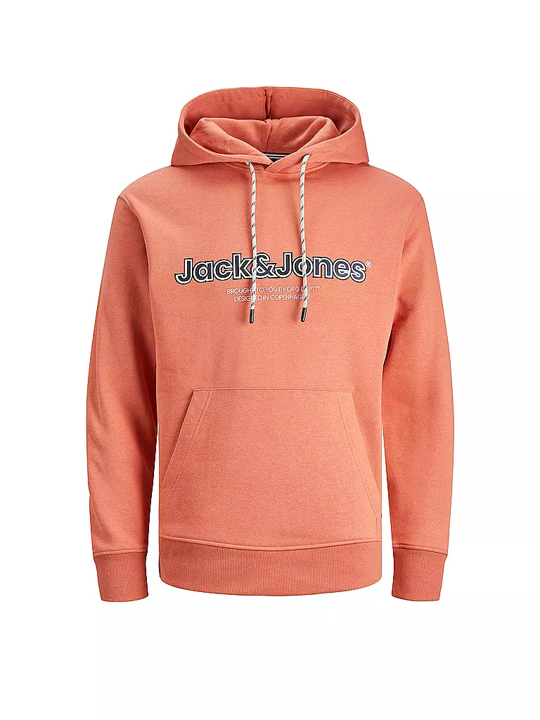 JACK & JONES Kapuzensweater - Hoodie JORLAKEWOOD orange