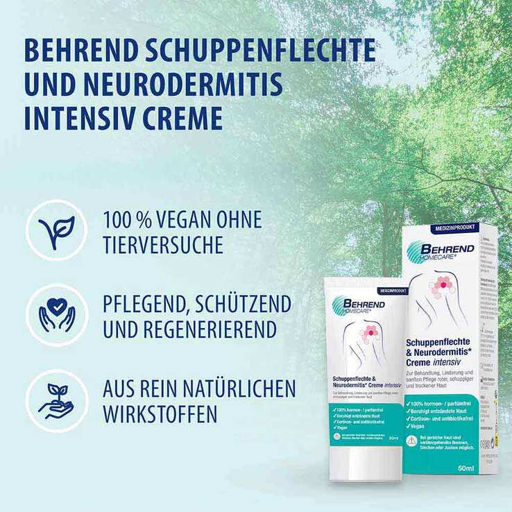 Behrend Schuppenflechte & Neurodermitis Creme Intensiv , 50 ml