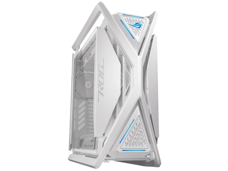 ASUS ROG Hyperion GR701 - FT gaming - udvidet ATX - sidepanel med vindue (hærdet glas) - ingen strømforsyning - hvid - USB/Lyd
