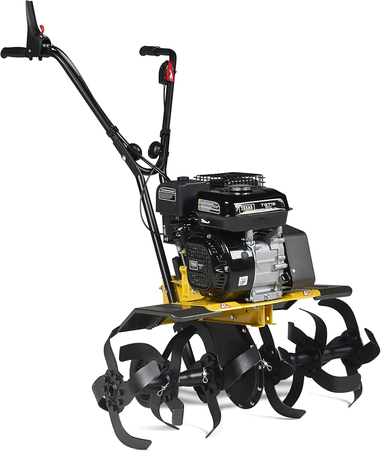 Texas Profi Gartenfräse Motorhacke Bodenhacke Bodenfräse Rasenfräse Pflug Benzin mit Antrieb Lilli 534TG Dual-Shaft | 36-57-85cm | 208cm³ | 4 Takt | 4000W | 5,5PS | 1xVor.+1xRück. | 33cm Arbeitstiefe