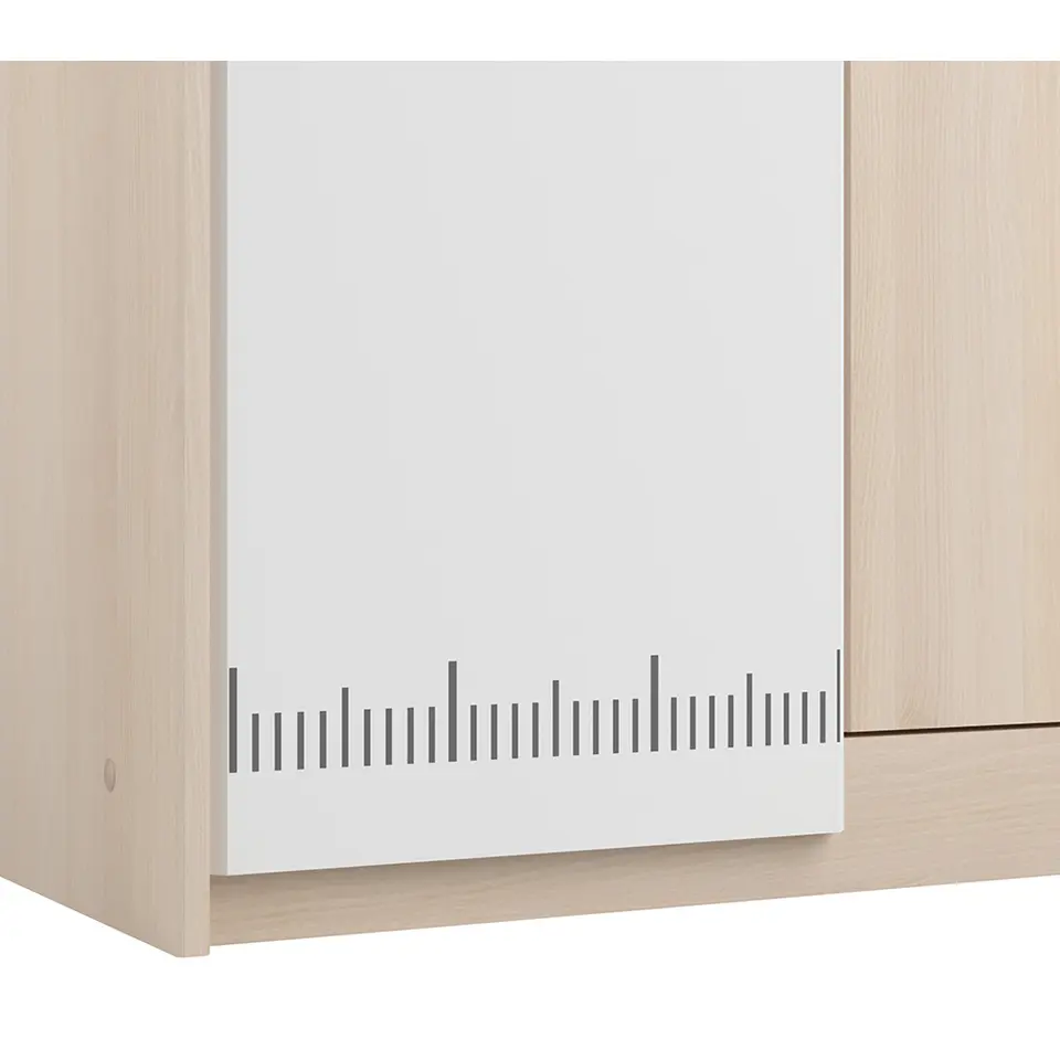 Kledingkast Charly 2-deurs - acaciakleur - 180x85x52 cm
