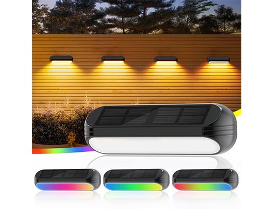 KYF - Eclairage solaire Applique solaire murale led blanc chaud ou multi-couleur 30...