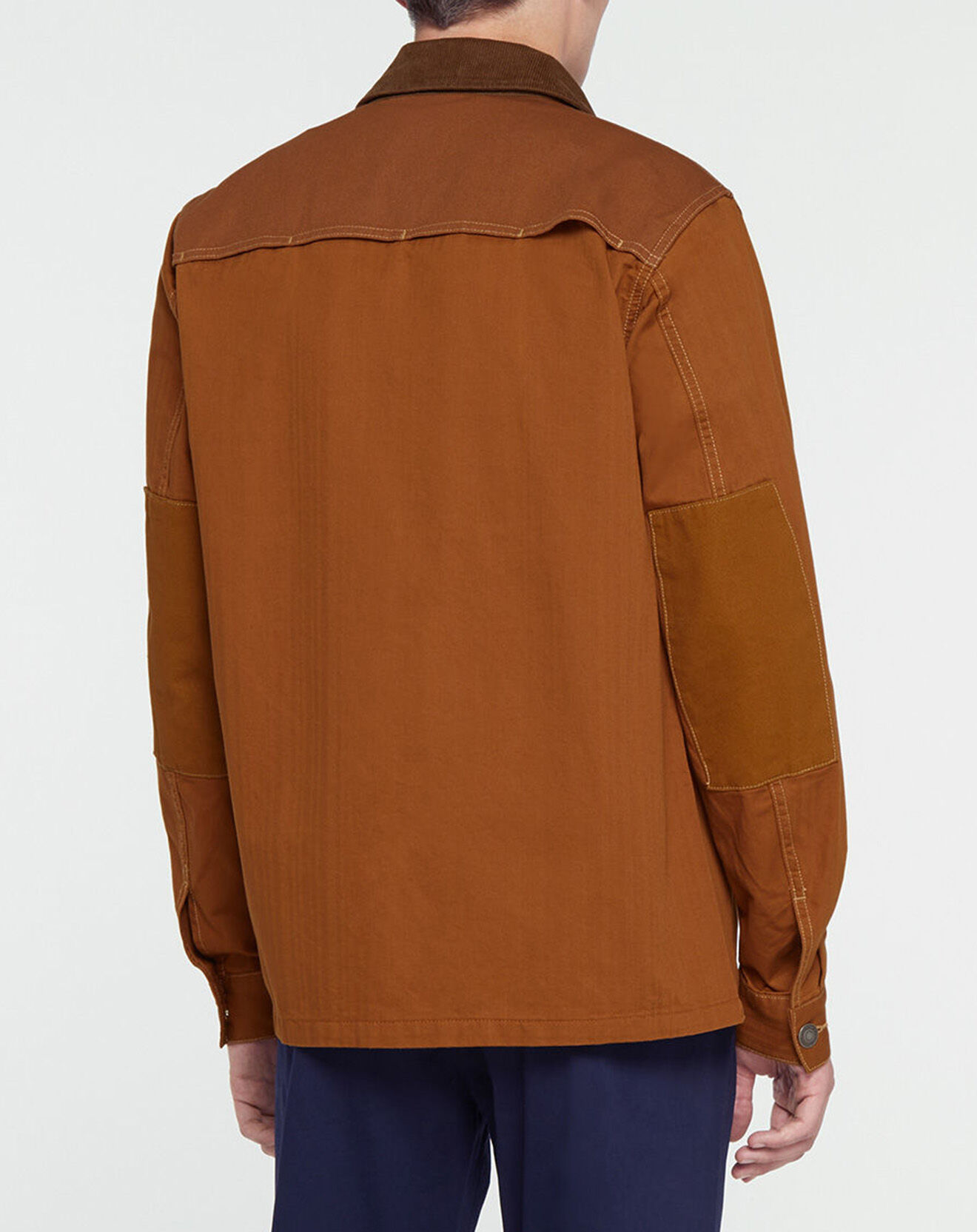 Scotch & Soda Blouson Trucker Empiecement camel
