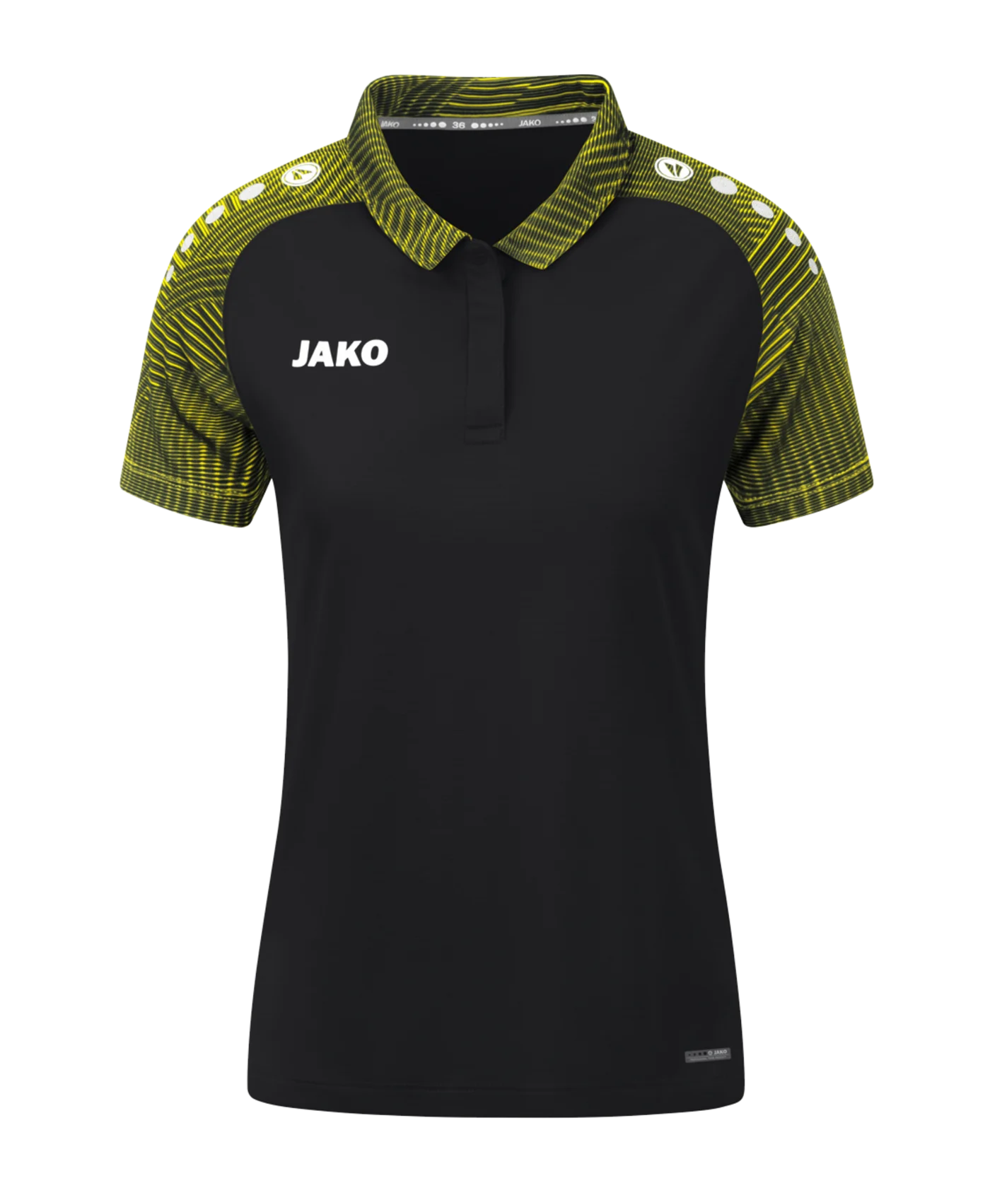 JAKO Performance Poloshirt Damen Schwarz Gelb F808