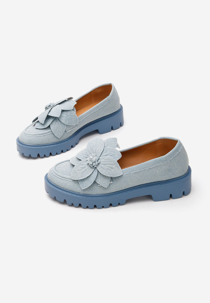 Mocassins à semelle épaisse denim Camelea V2