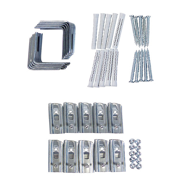 Kit de fixation pour pose en applique de fenêtre et porte fenêtre 100-120 mm