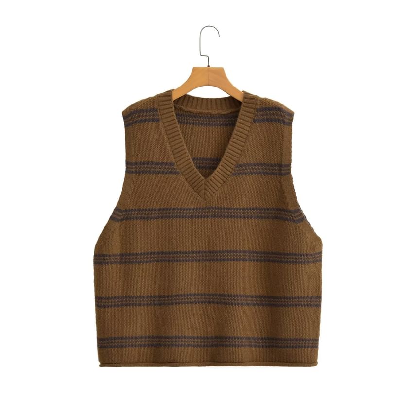 Susaine - V-hals gestreept vest