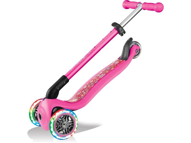 GLOBBER Scooter Primo Foldable Fantasy Lights Pink Faltbares Kickboard