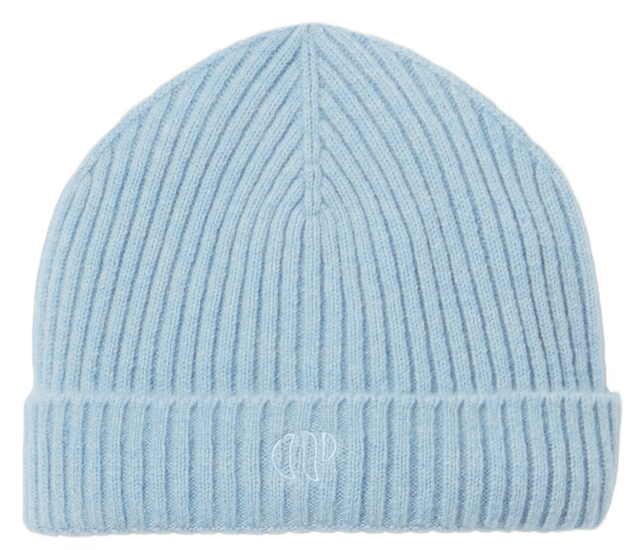 Bonnet tricoté en cachemire | Bleu
