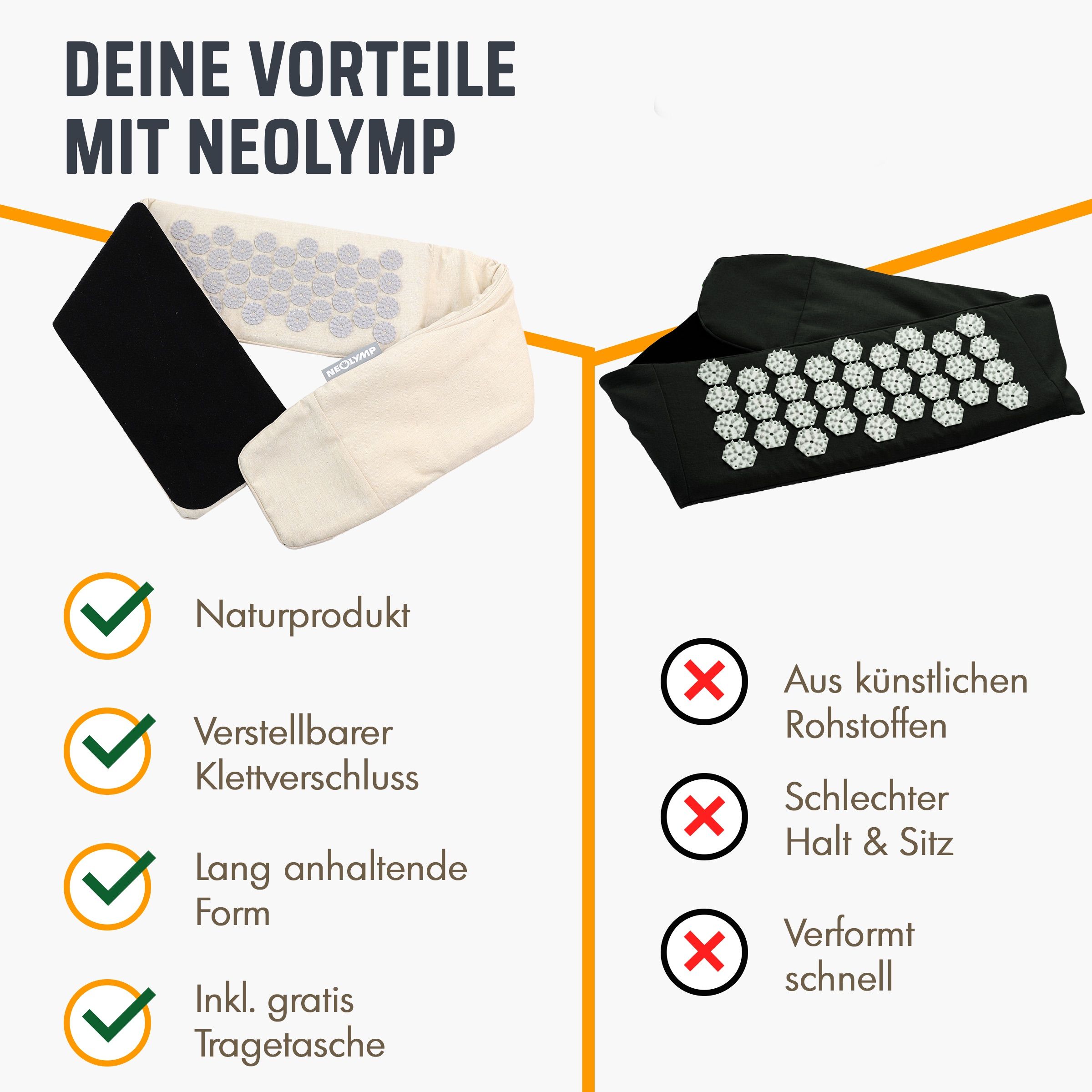 NEOLYMP Akupressur Lendengürtel Beige