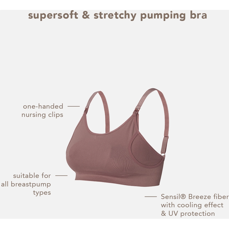 Noppies Nahtloser Still-BH pumping Mae Sensil® Breeze Deep Taupe