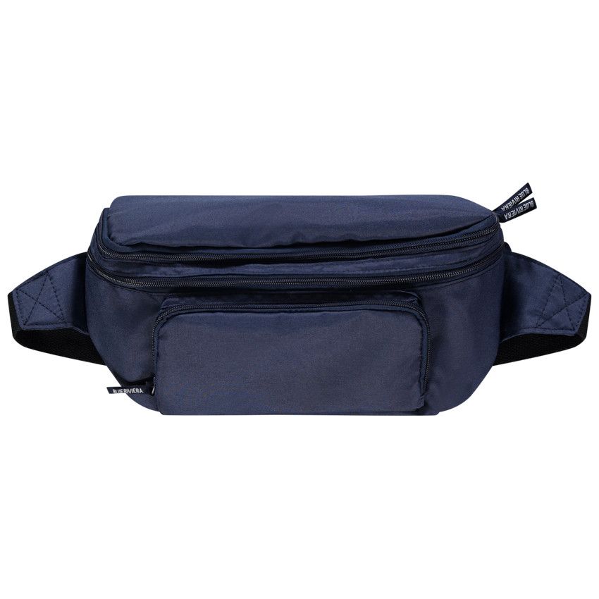 Sac à dos banane 2 en 1 print texte - Bleu marine