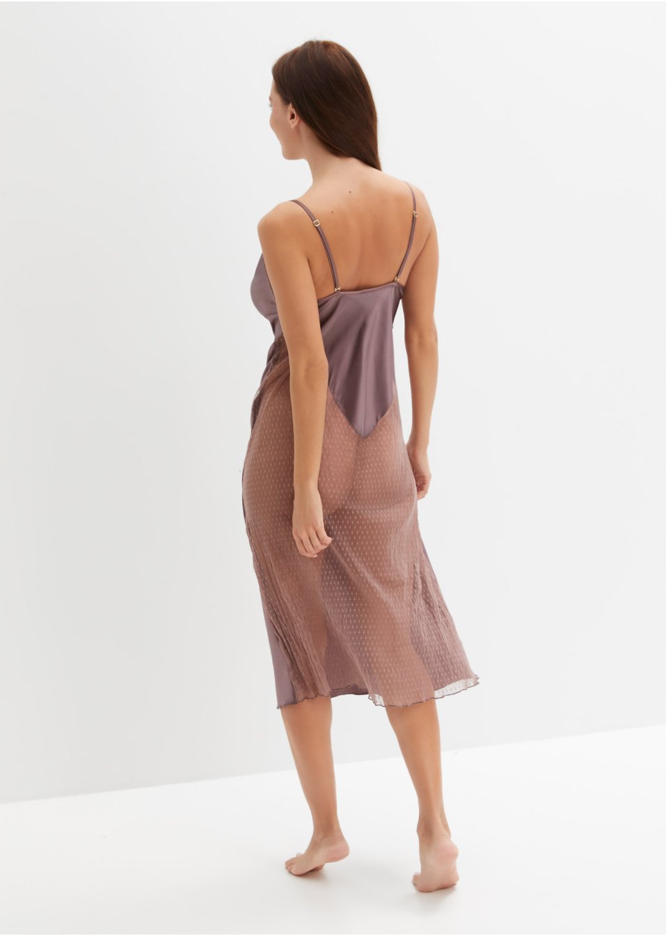 Nuisette midi en satin