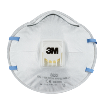 3M Stofmasker voor handmatig en machinaal schuren 8822