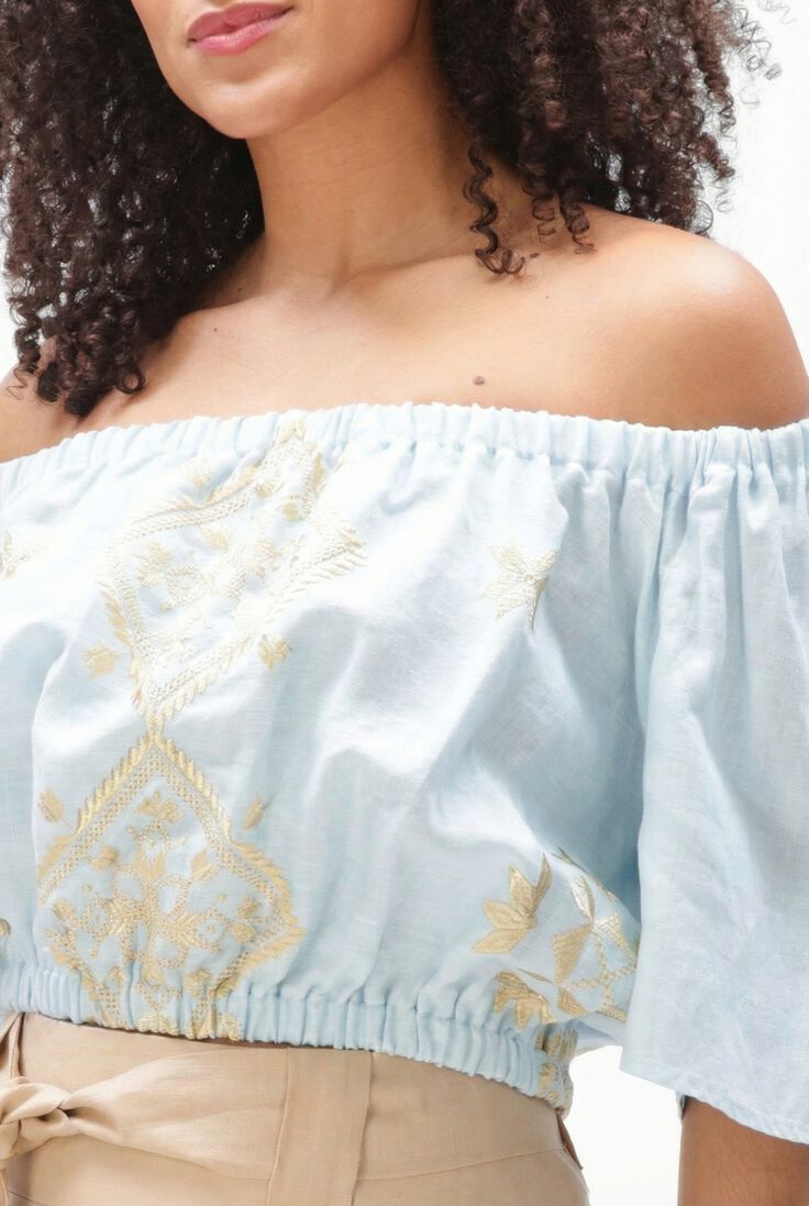 blauwe greek archaic kori tops & t-shirts s26k-2144037