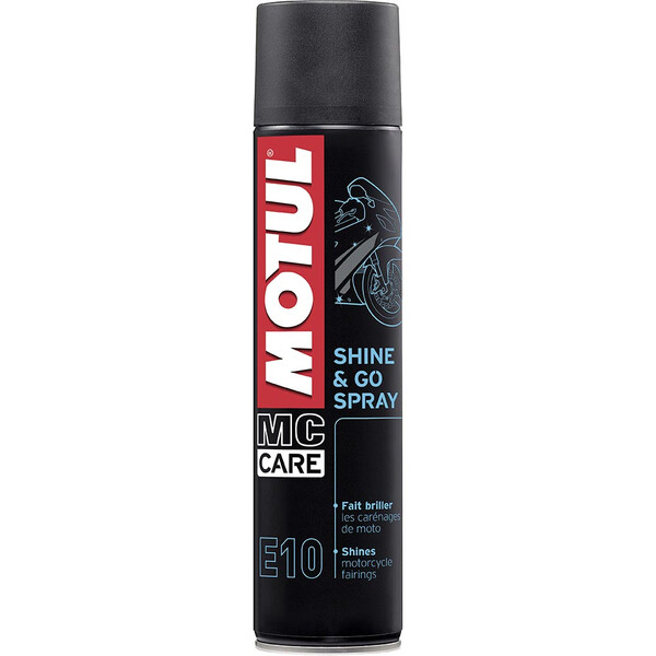 Motul - Nettoyant à sec E10 Shine & Go Spray 400 ml