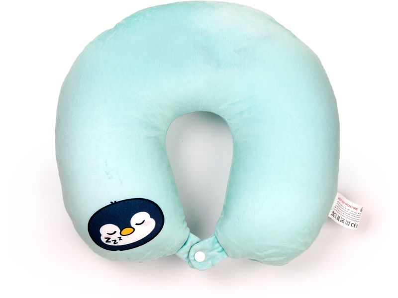 Sombo Reisekissen Plüsch 2 in 1 Pinguin Plüsch Memory Foam Reisekissen