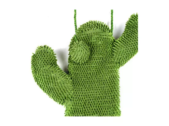 Griffoir cactus à Suspendre Cactus en jute et tissu - Vert/Beige - L 51 x l 31 cm