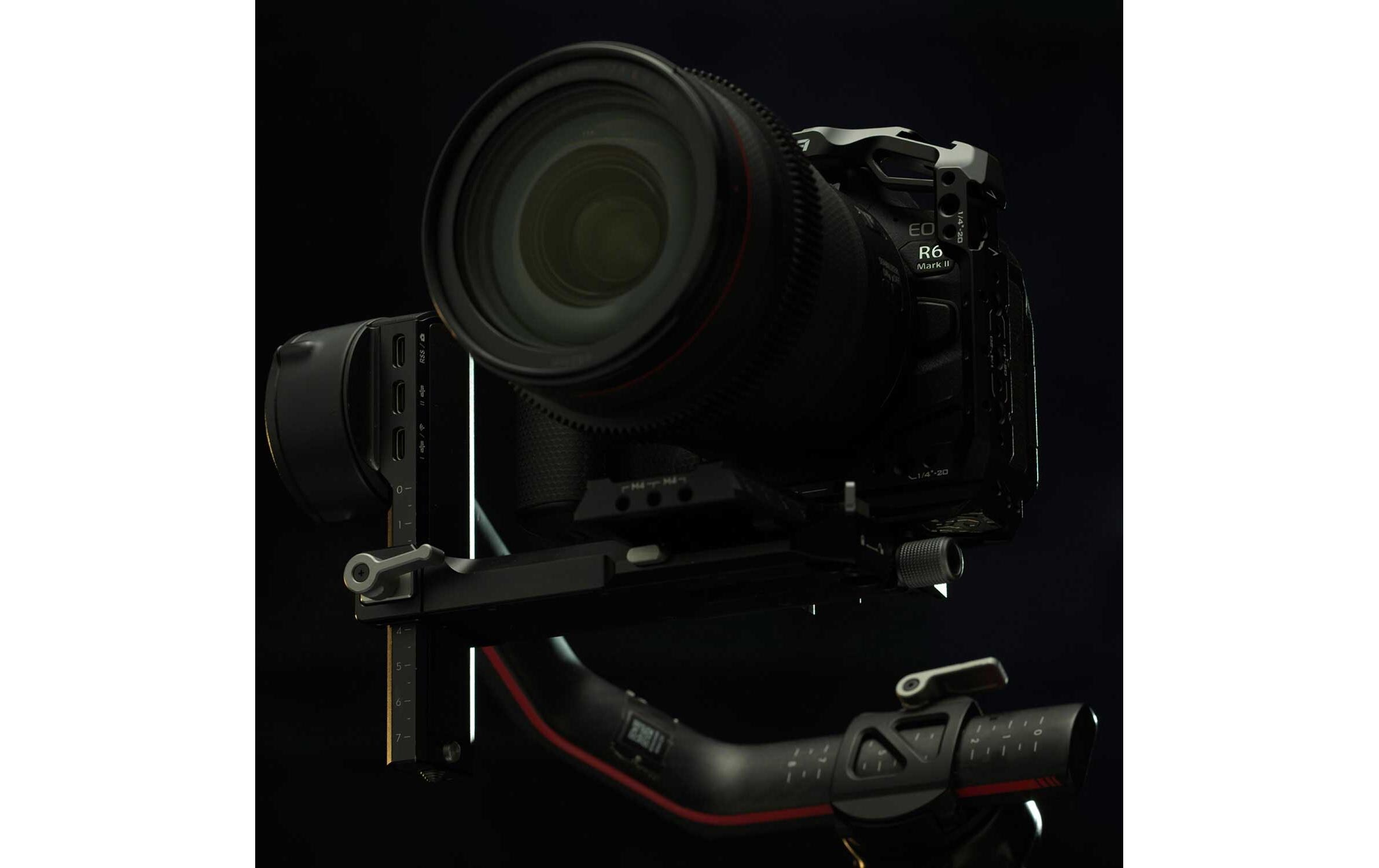 Cage Basic Kit für Canon R6 Mark II - Titanium Gray<br>Verbessert die Funktionalität der Kamera und bietet gleichzeitig zusätzlichen Schutz