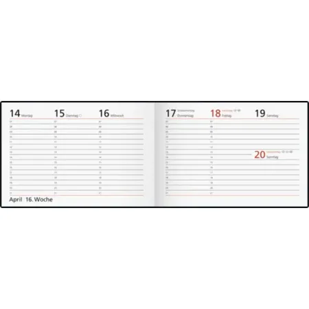 rido/idé Taschenkalender Mod. Septimus '25 „Starry Night“ | A6 quer, Kunstleder