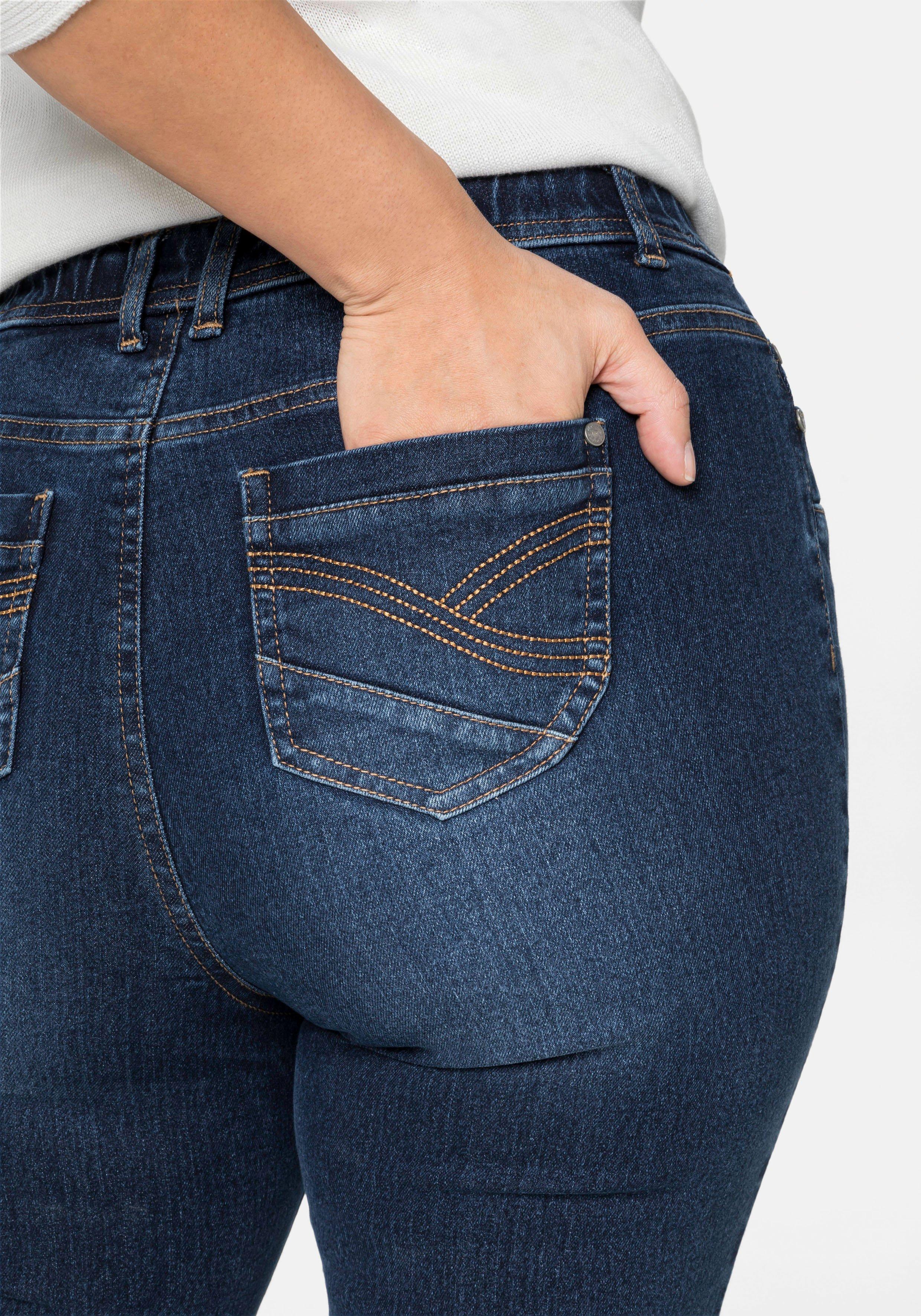 Jeggings mit Gummibund und Gürtelschlaufen