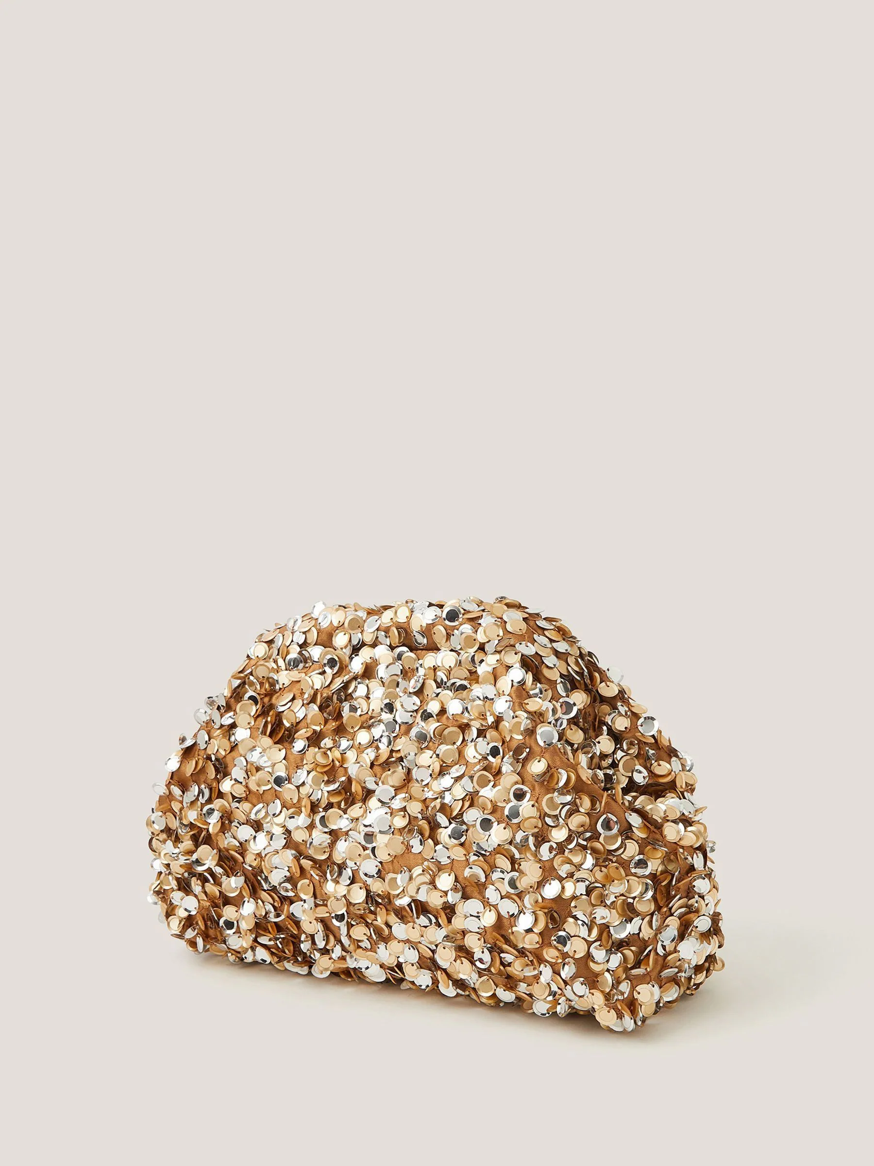 Monsoon Kira Sequin Clutch Bag