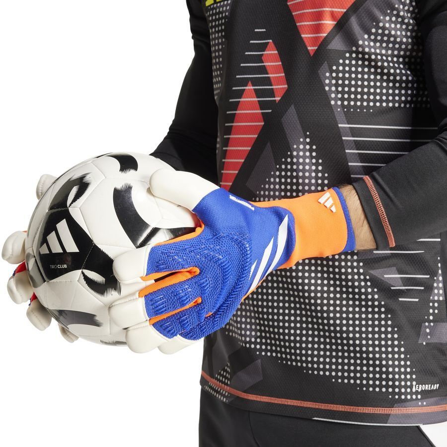 adidas Gants de Gardien Predator Pro Hybrid Advancement - Bleu/Rouge/Blanc