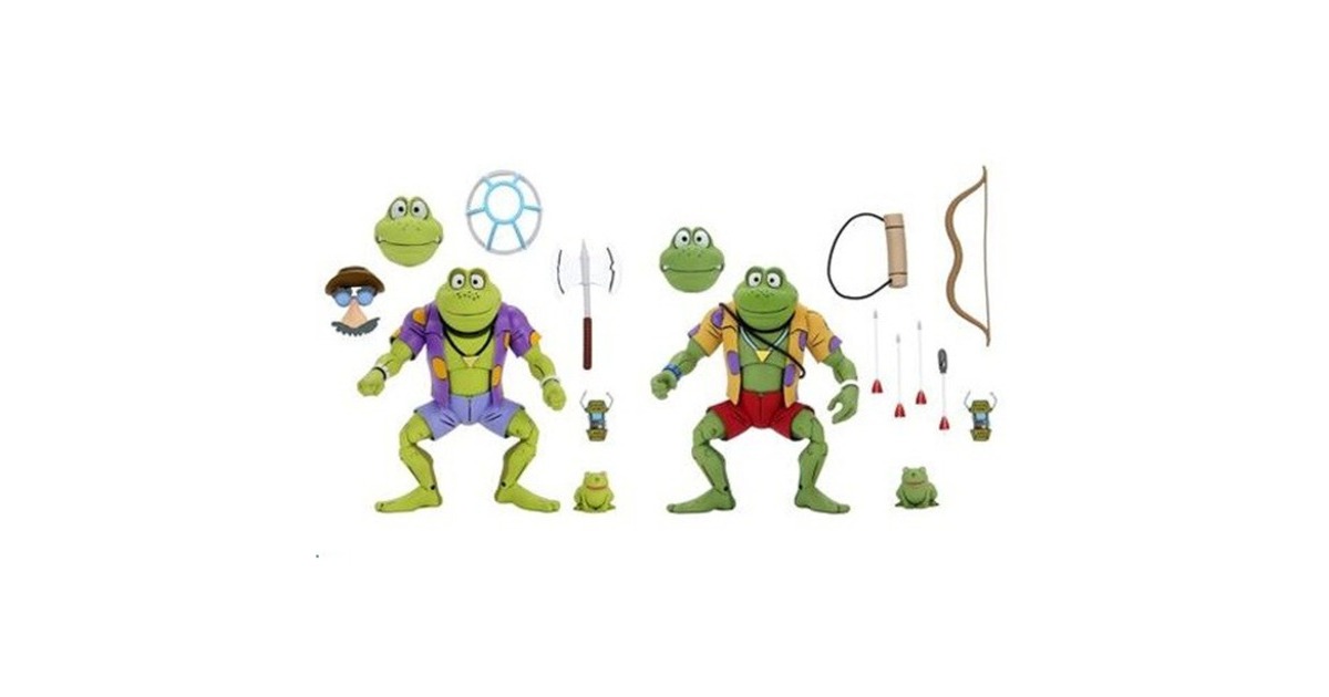 NecaTMNT: Genghis and Rasputin Frog 7 inch Action Figure 2-Pack Speelfiguur