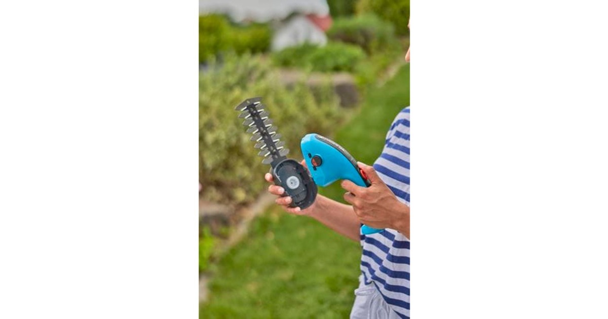 GARDENAAccu Gras- & Buxusschaar ClassicCut Li grasschaar  (Turquoise/zwart, Incl. Li-Ion-Accu 2,5Ah)