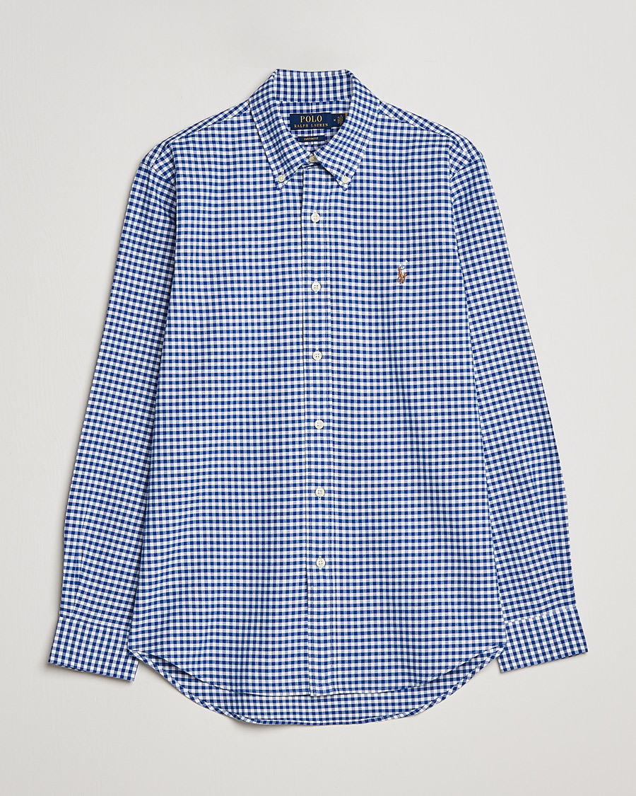 Polo Ralph Lauren Custom Fit Oxford Gingham Shirt Blue/White