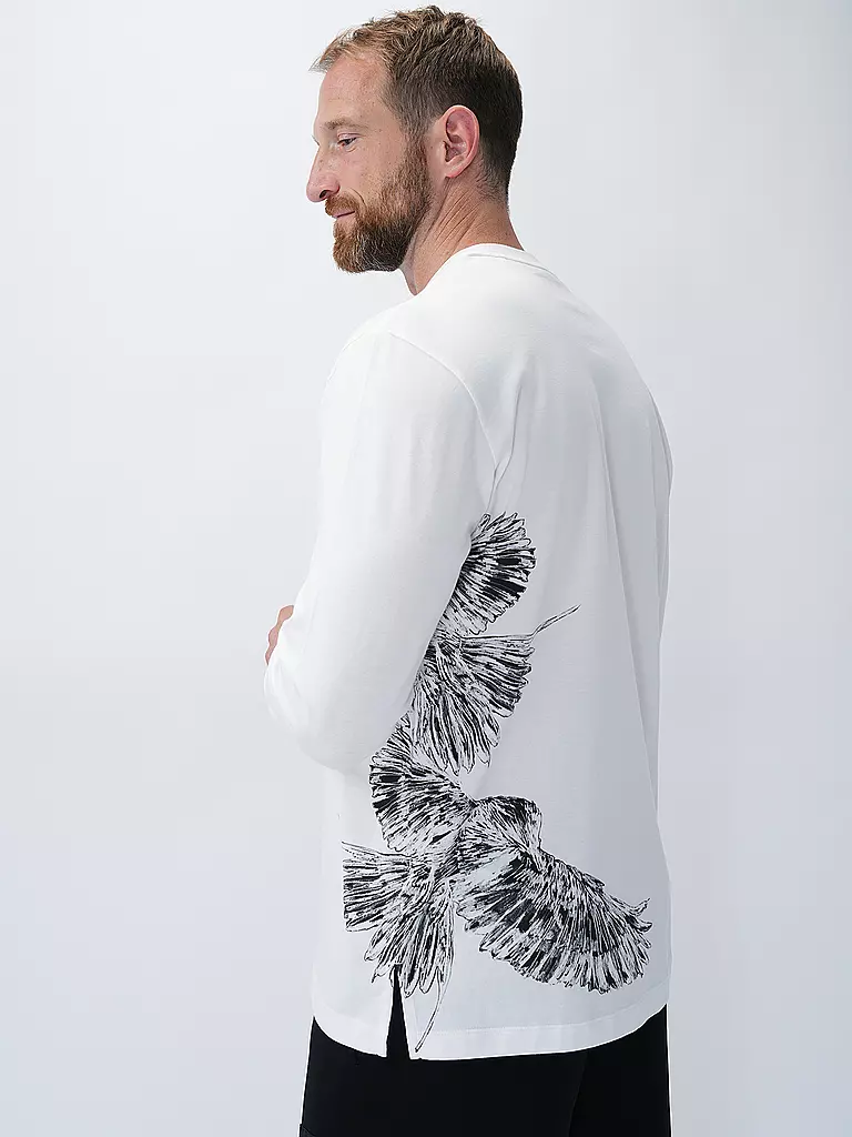 Y-3 Langarmshirt  weiss