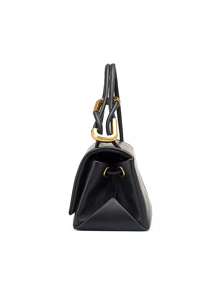 MARC JACOBS Ledertasche - Umhängetasche THE MINI DUAL BAG schwarz