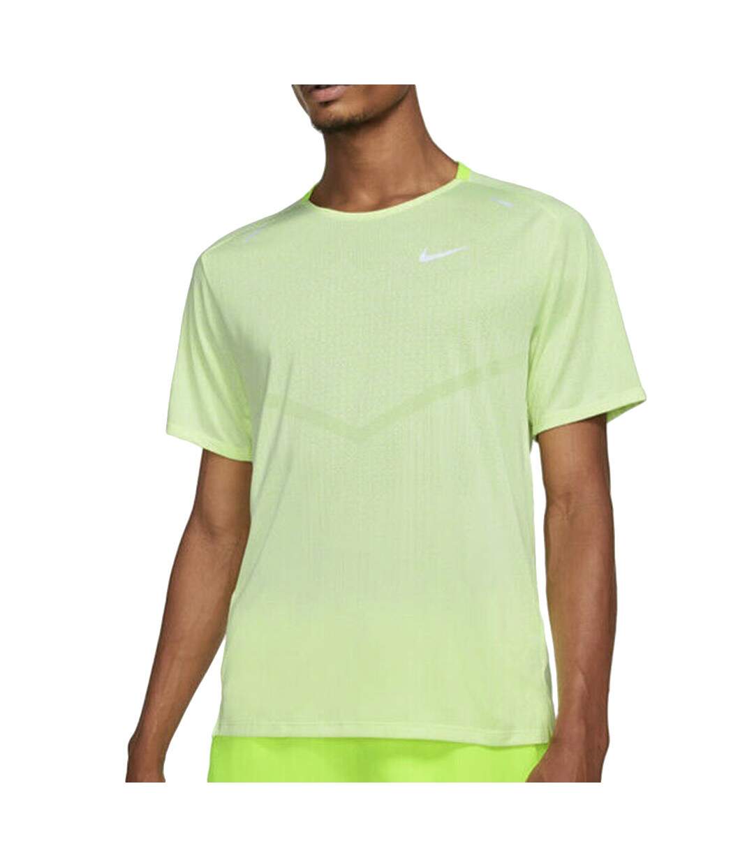 T-shirt de running Jaune fluo Homme Nike Techknit Ultra