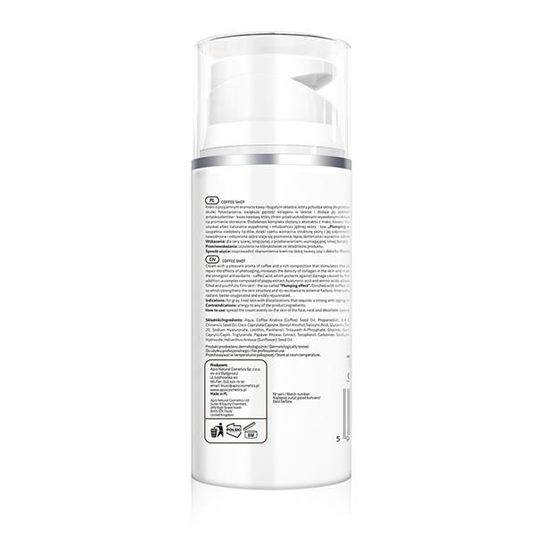 APIS COFFEE SHOT, Anti-Aging Creme mit Kaffeesäure und Mohnextrakt