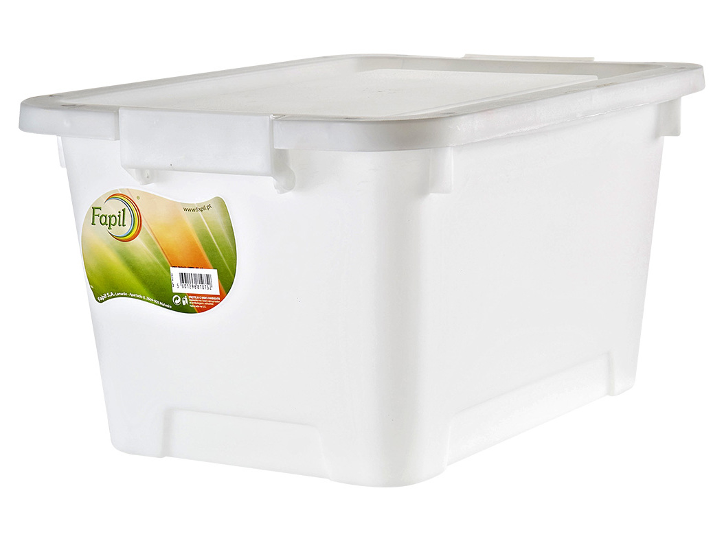 CAIXA COM TAMPA FAPIL 20L 43X31X23CM CORES SORTIDAS
