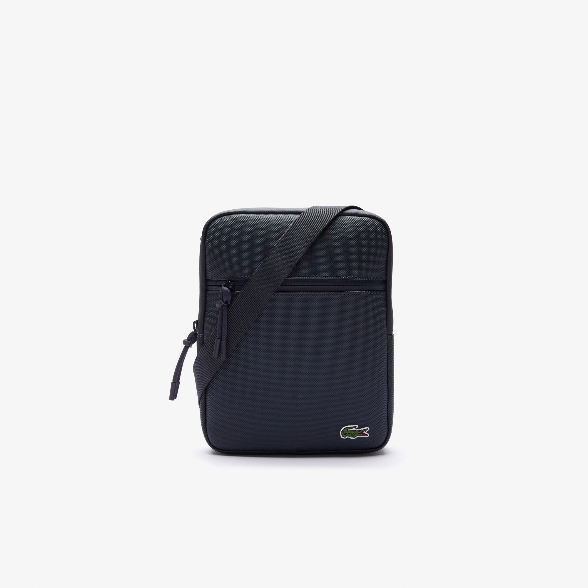 Sacoche Medium zippée LCST croisée en petit piqué Sacoches & Pochettes - Bleu - Lacoste - Homme