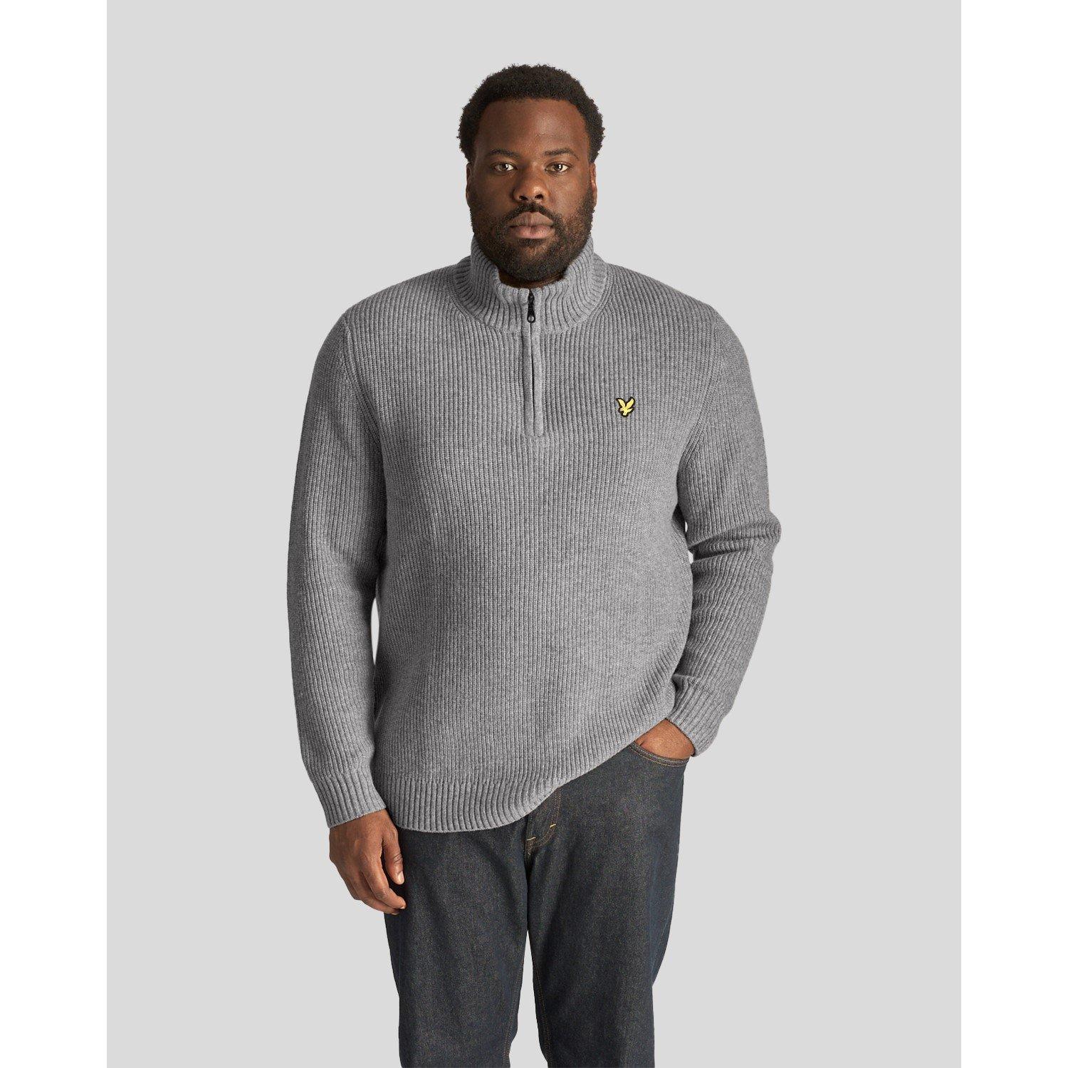 Lyle and Scott Ribbed Quarter Zip Jumper