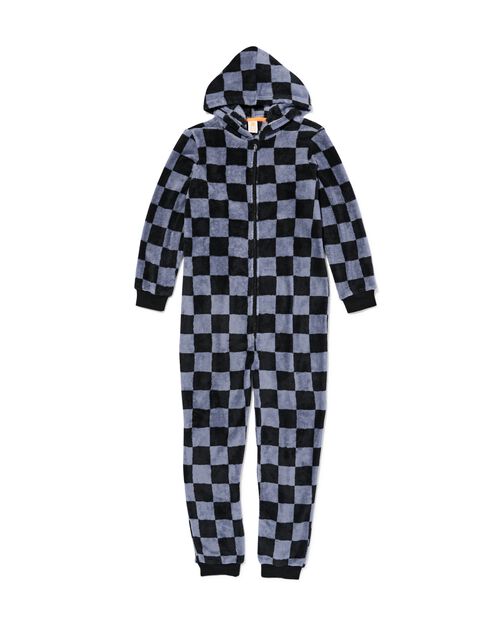 combinaison à carreaux enfant anthracite