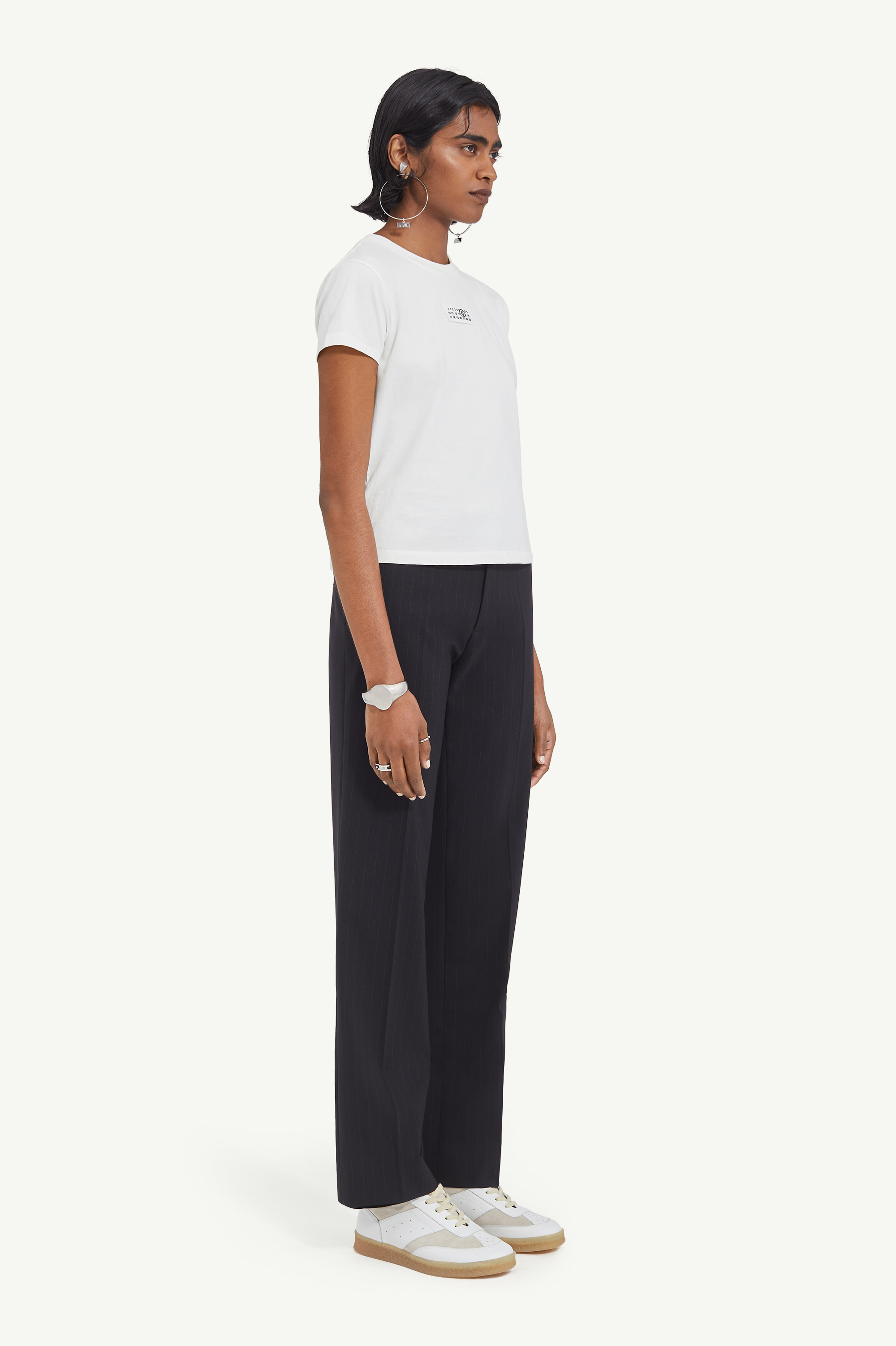 T-shirt imprimé en jersey de coton | femme Blanc
