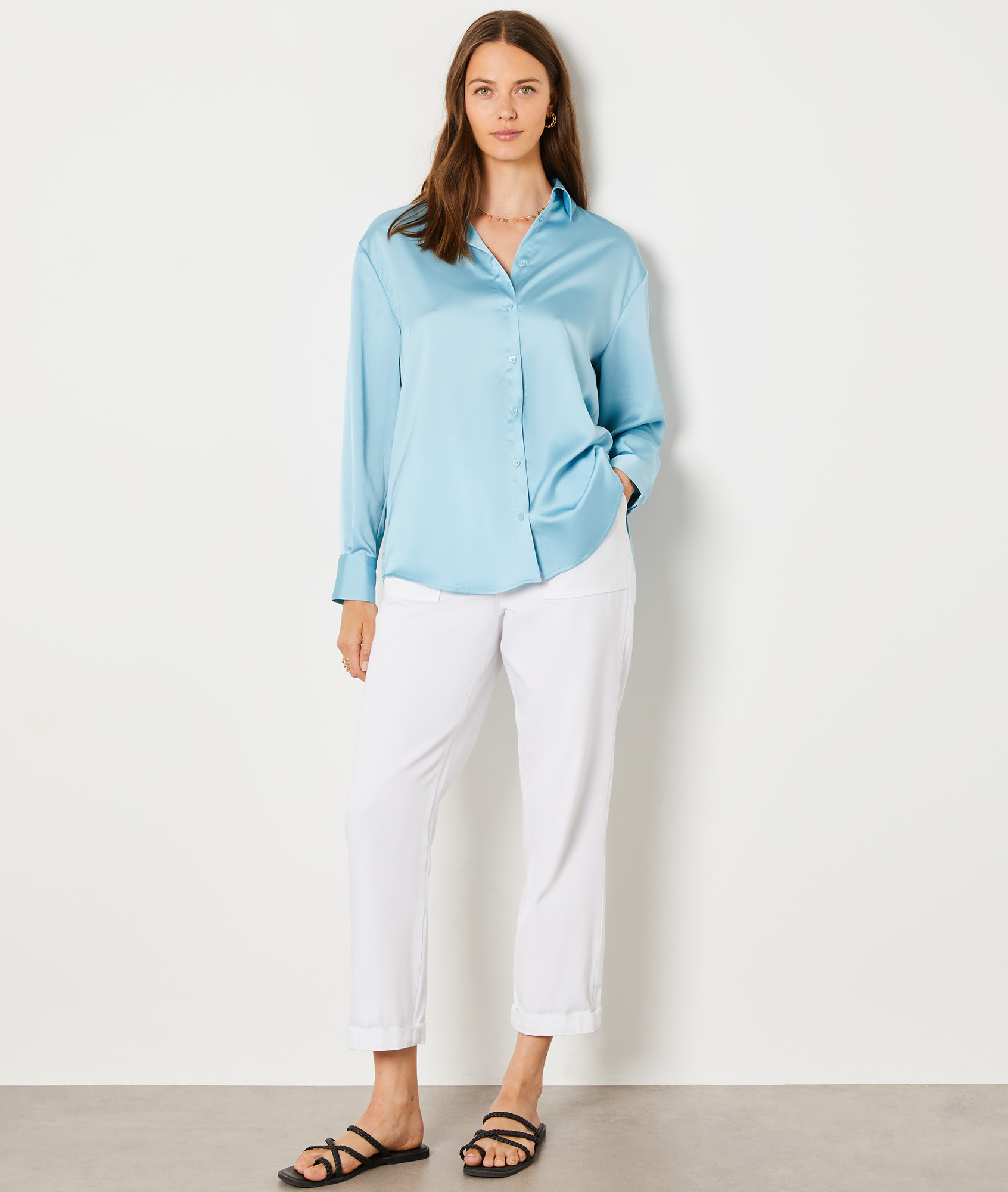 Chemise satinée