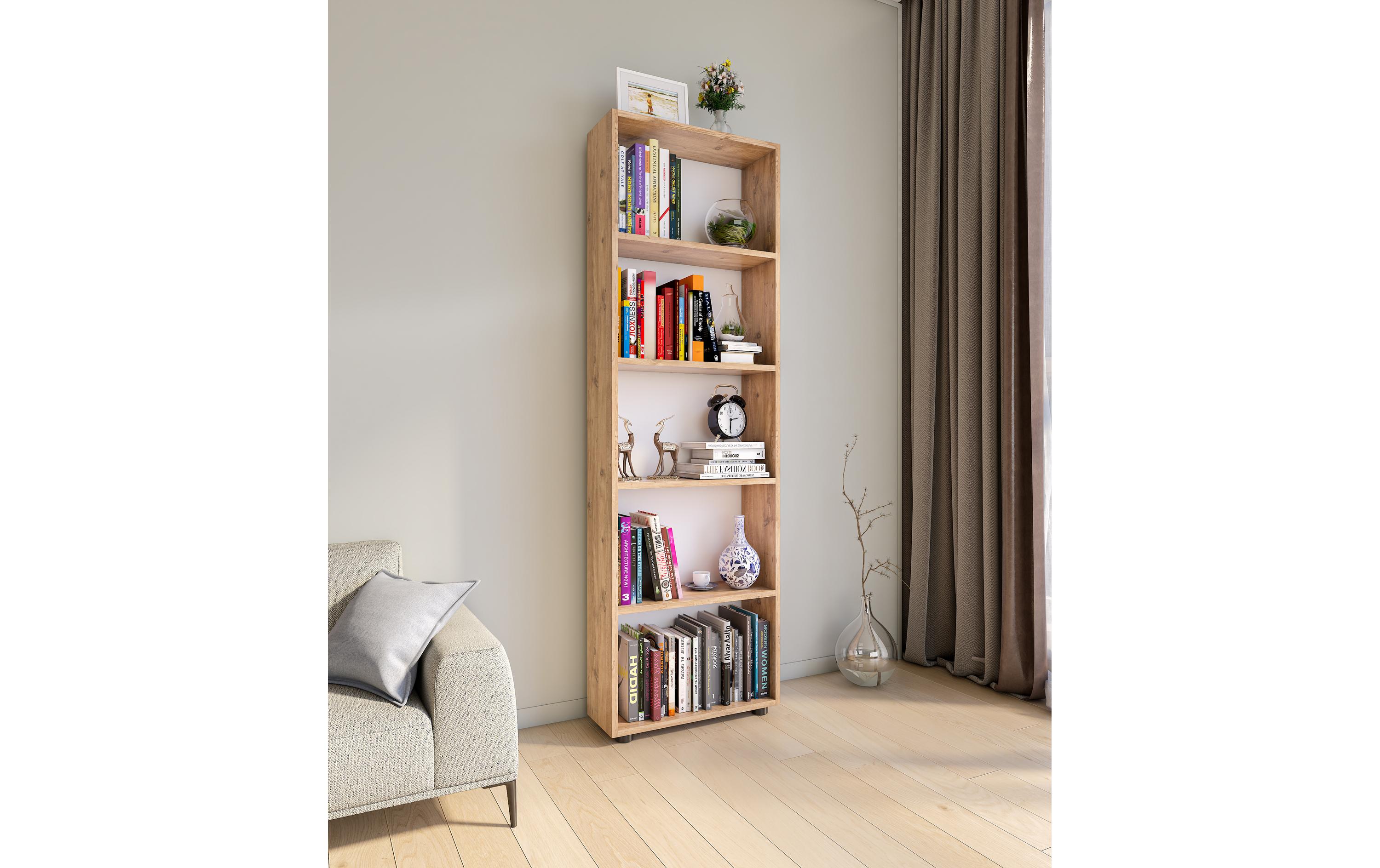 Regal Bulas 5-fach 169 x 56 cm, Honig-EicheStandregal