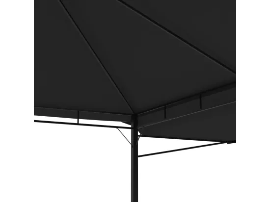 Belvédère et double toits étentus 3x3x2,75 m Anthracite 180g/m²