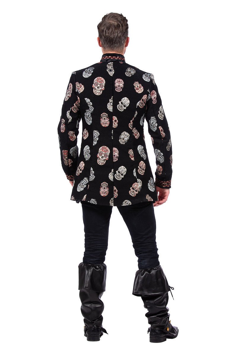 Dia De Los Muertos Jas Zwart Heren