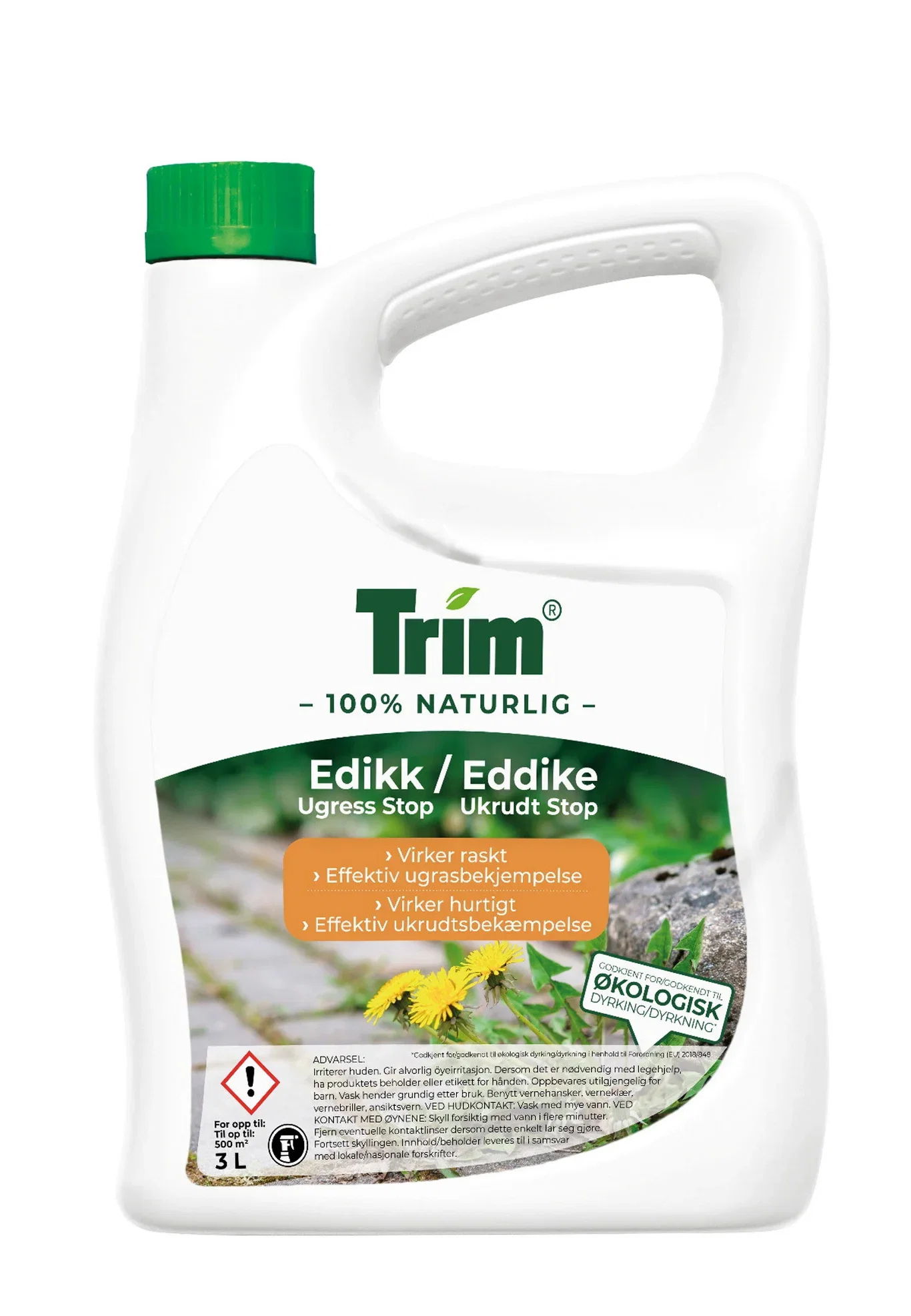 TRIM Eddik – Ugress Stopp Høyde 28 cm