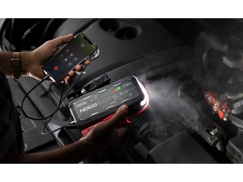 Noco Starterbatterie mit Ladefunktion GBX55 12 V, 1750 A Starterbooster und Powerbank zum überbrücken von Fahrzeugen mit 12 V Batterien