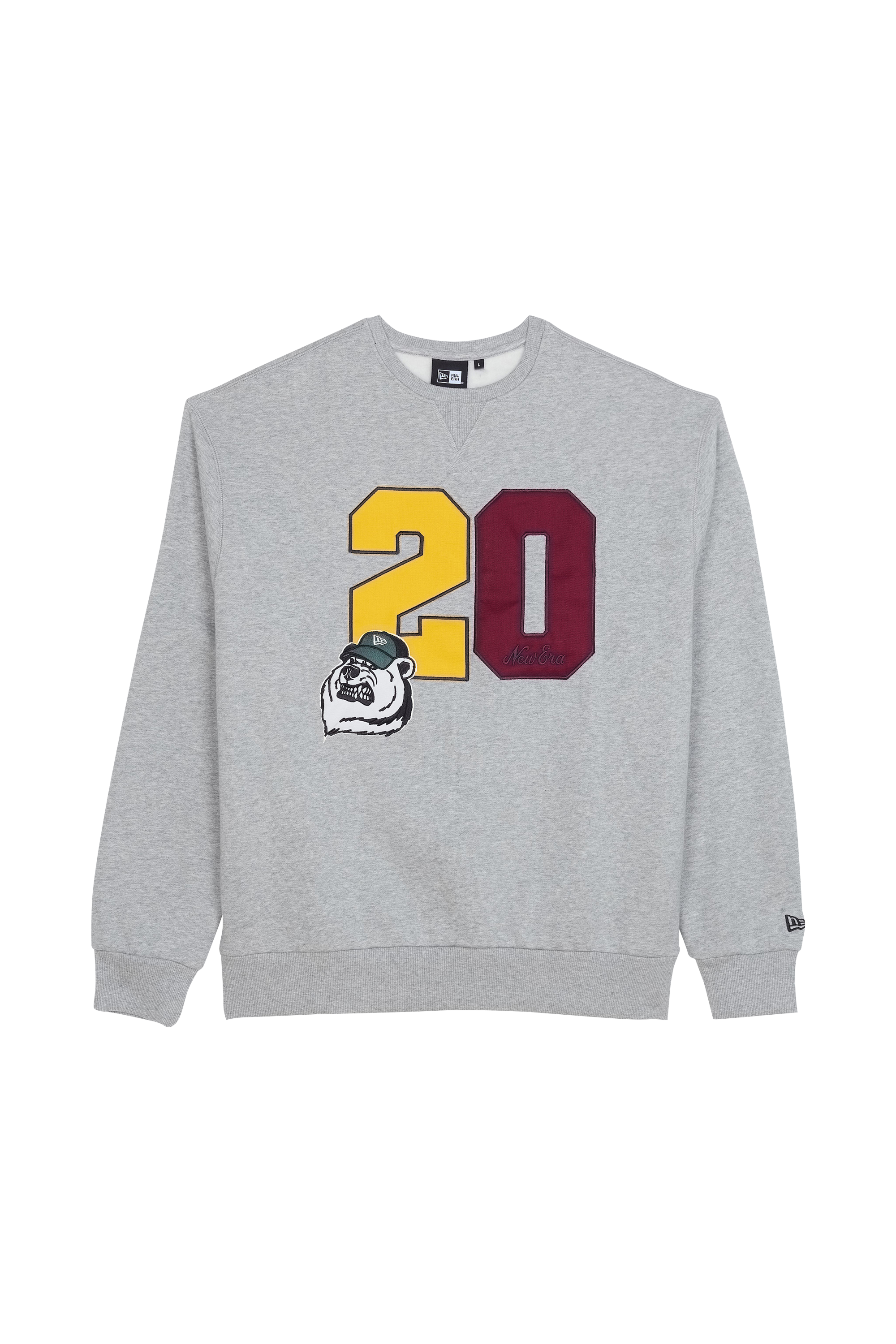 NEW ERA Sweatshirt NE LIFESTYLE CREW Gris