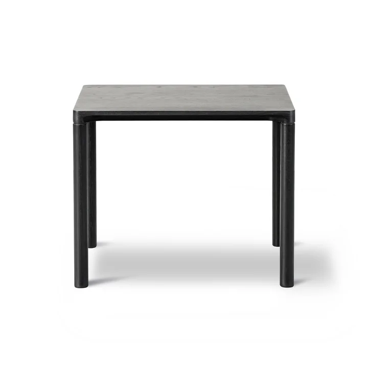 Fredericia - Piloti Sofatisch, 39 x 46,5 cm H 41 cm, Eiche schwarz lackiert